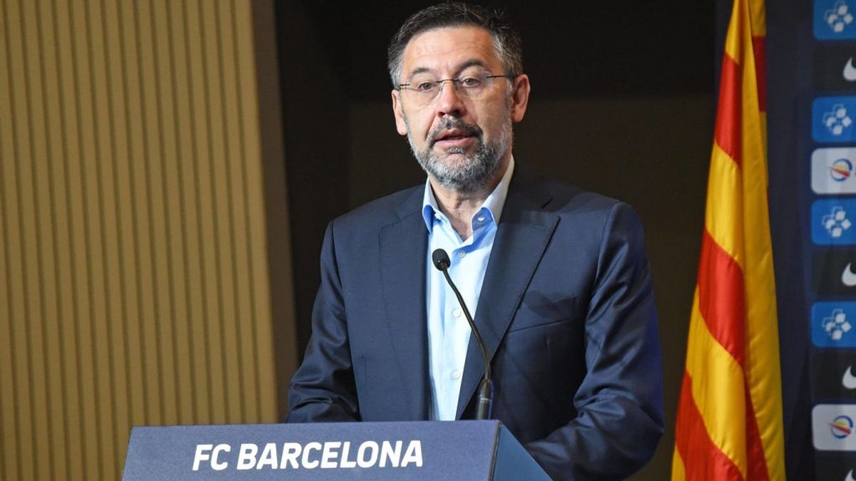 Josep María Bartomeu, en una rueda de prensa.