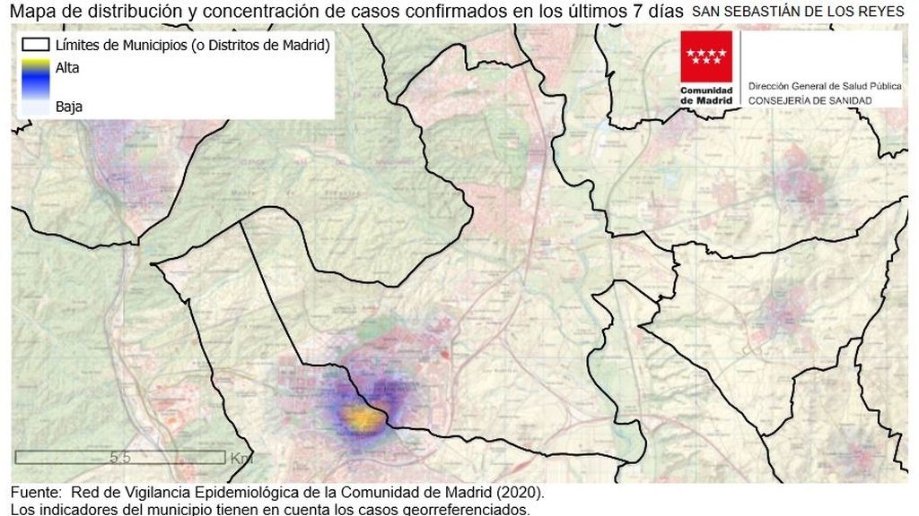 Las 37 zonas básica de salud afectadas en Madrid