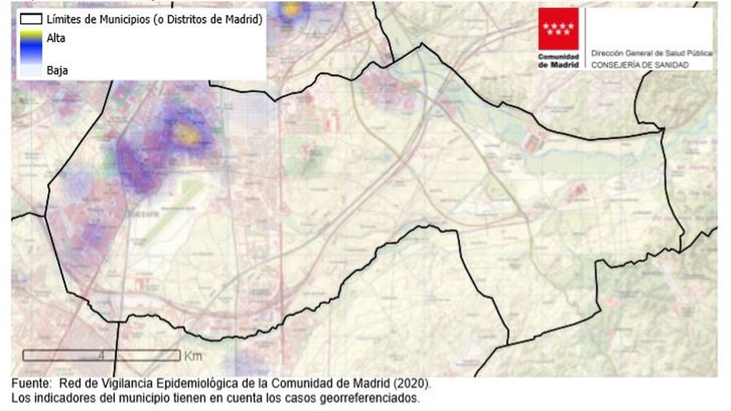 Las 37 zonas básica de salud afectadas en Madrid