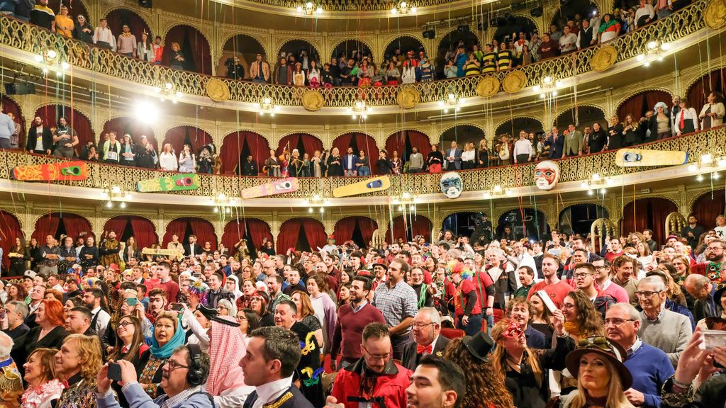 Ambiente en el Falla en la final del concurso de 2020