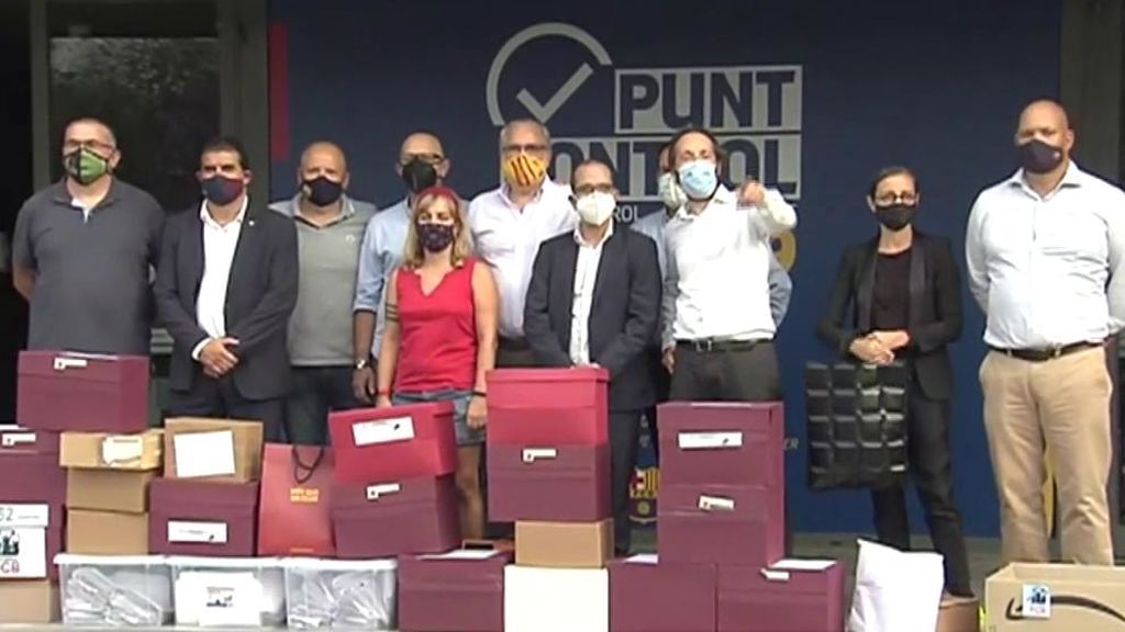 Bartomeu, en una rueda de prensa. Bartomeu, en una rueda de prensa.