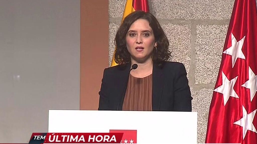 Ayuso anuncia nuevas medidas restrictivas en Madrid