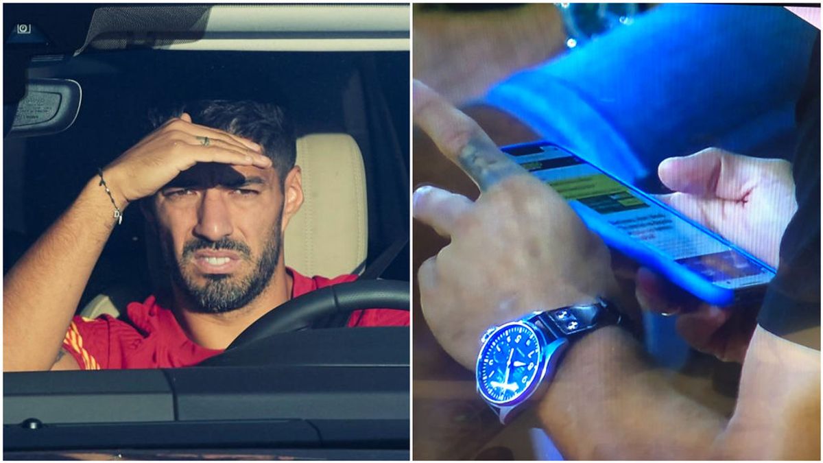 Luís Suárez, pillado leyendo en el móvil lo que Bartomeu dice de él: “Es jugador del Barça”