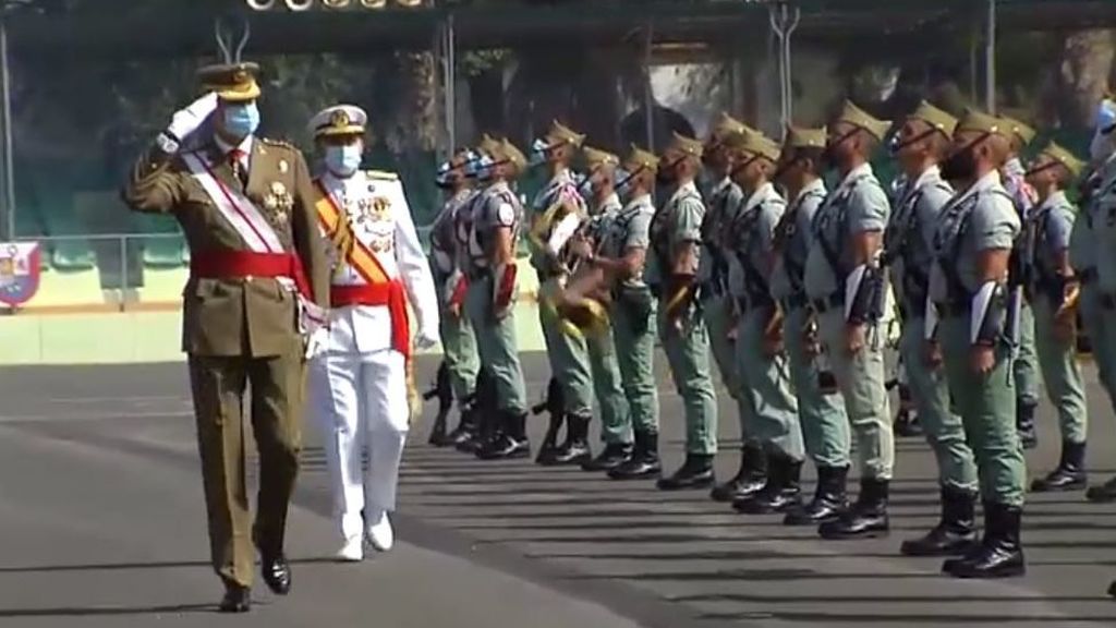 Felipe VI asiste a la celebración del centenario de la Legión