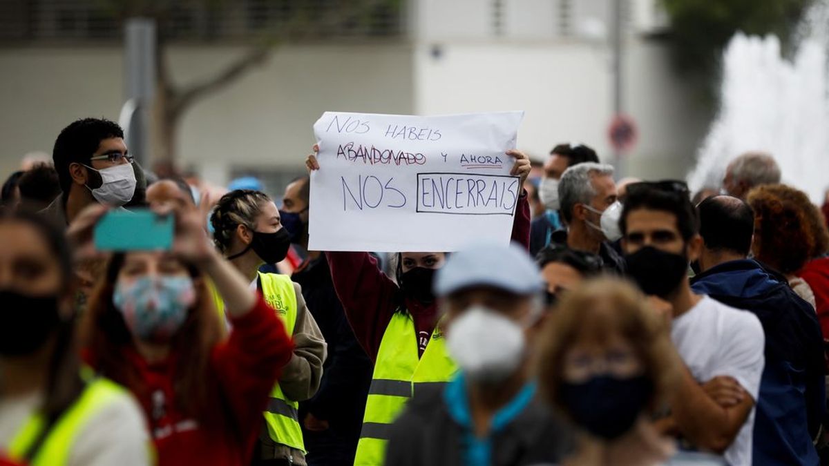 Última hora del coronavirus: comienzan las protestas en los barrios y pueblos del sur de Madrid