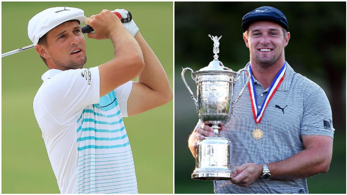 DeChambeau, en su cuenta de Instagram y con el trofeo del US Open. DeChambeau, en su cuenta de Instagram y con el trofeo del US Open.