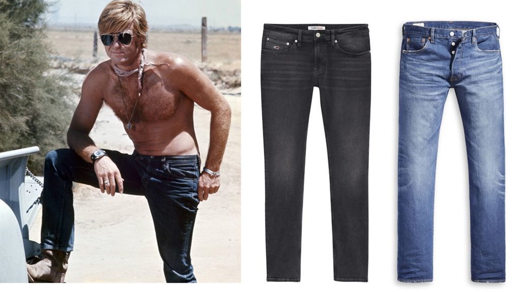 Robert Redford y pantalones masculinos Redplay (129 €) y los 501 de Levi´s (99 €)