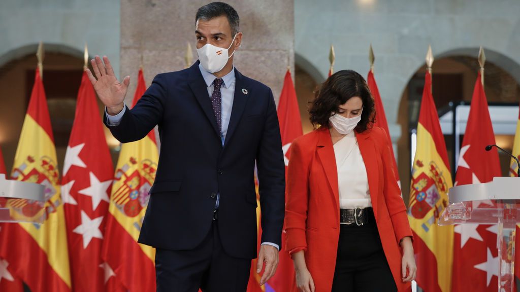 Pedro Sánchez e Isabel Díaz Ayuso, tras su reunión en Sol