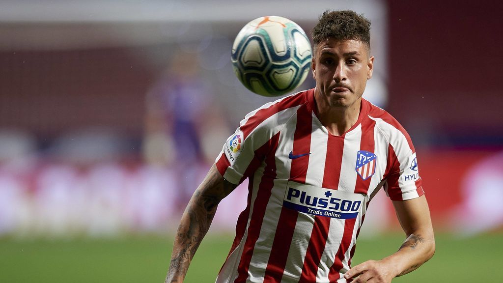 José María Giménez, en un partido con el Atlético.