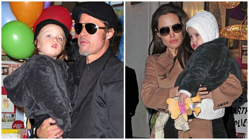 Físicamente, los mellizos se parecen mucho tanto a Brad como a Angelina.