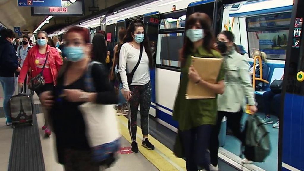 Situación del metro de Madrid en plena segunda ola de coronavirus