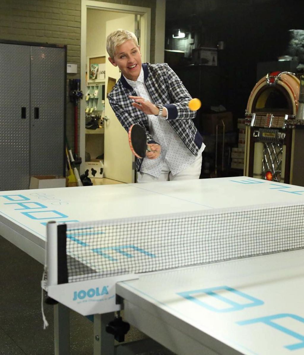 Ellen DeGeneres, en las bambalinas de su programa