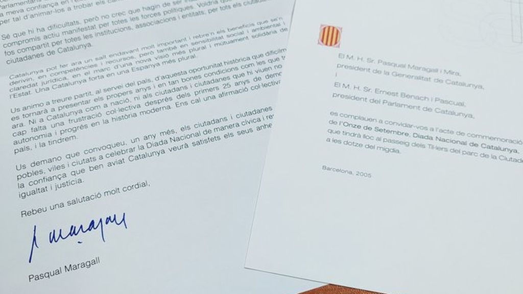 Ayuntamiento de Els Guiamets recibe carta de Pasqual Maragall 15 años tarde Ayuntamiento de Els Guiamets recibe carta de Pasqual Maragall 15 años tarde