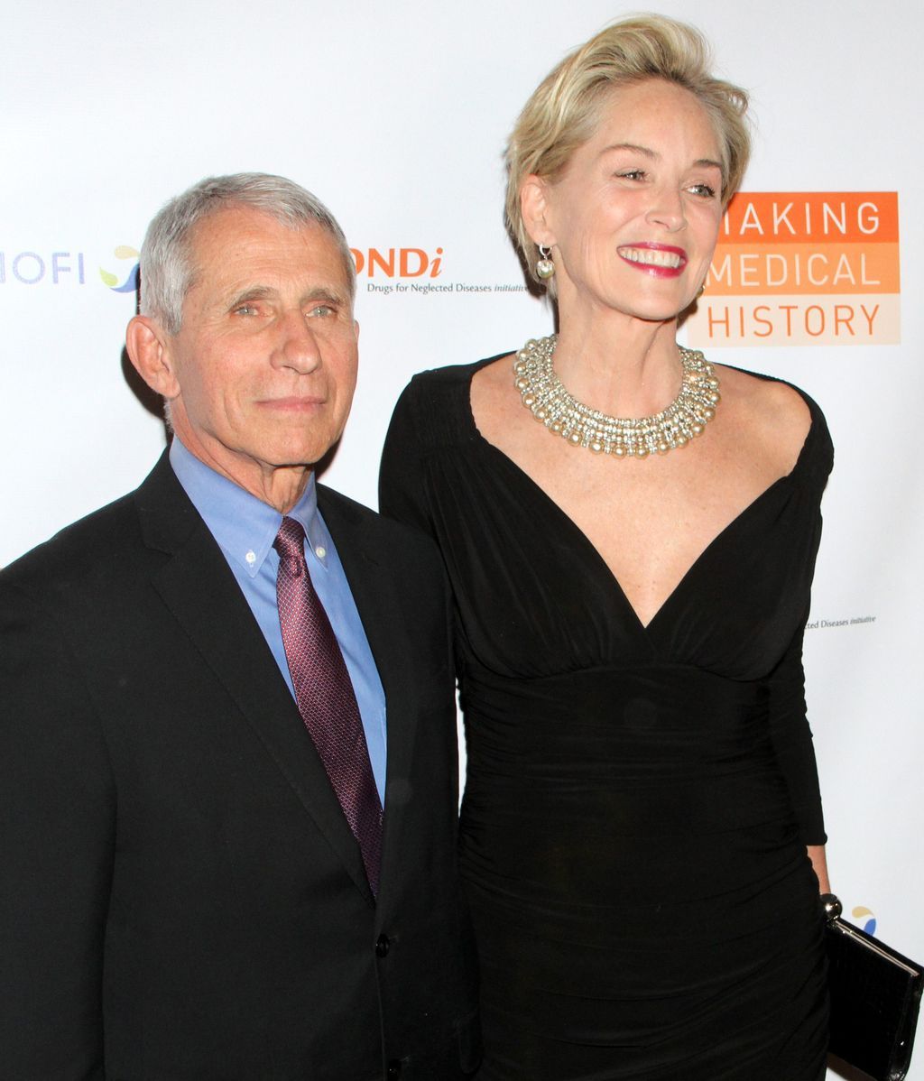 Fauci y Sharon Stone