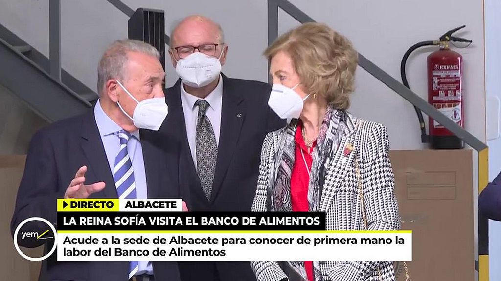 La Reina Sofía visita el Banco de Alimentos de Albacete