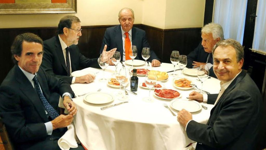 rey con expresidentes julio 2015