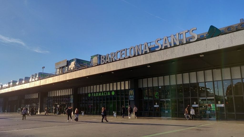 Estación de Sants, en Barcelona