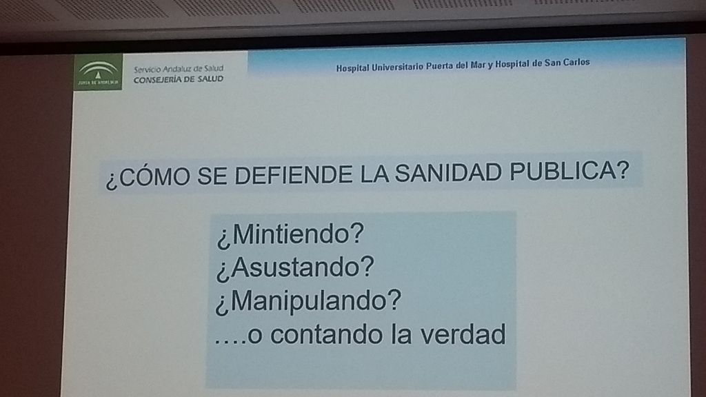 Otro de los mensajes que apareció en la pantalla durante la reunión