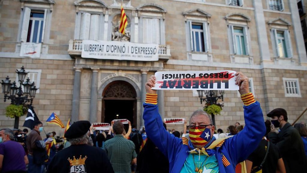 Concentración frente al Palau