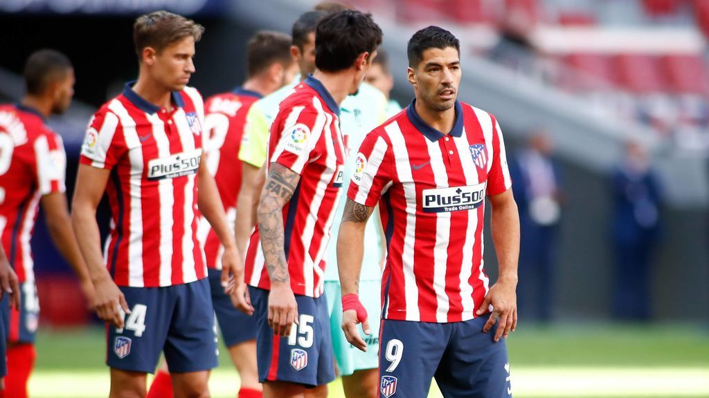 Luis Suárez, en su primer partido con el Atlético de Madrid.