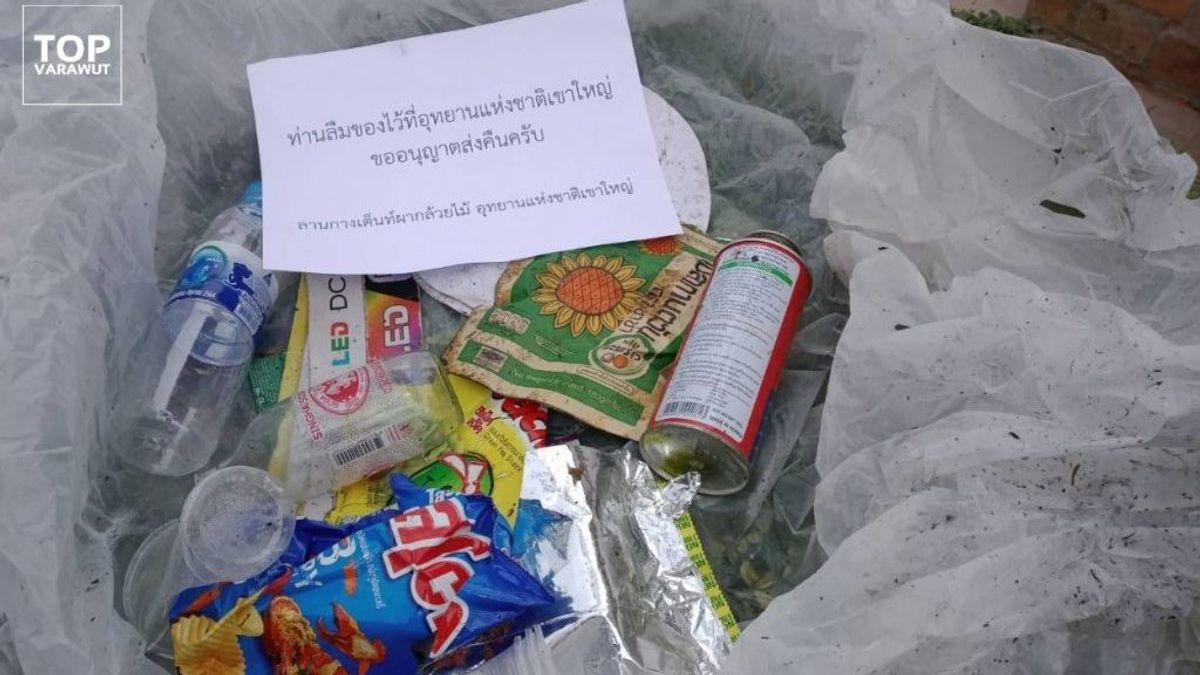 El Gobierno tailandés envía a casa la basura que deja la gente en los parques