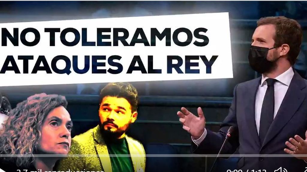 El PP traslada la bronca política a las redes sociales: "No toleramos ataques al rey" El PP traslada la bronca política a las redes sociales: "No toleramos ataques al rey"