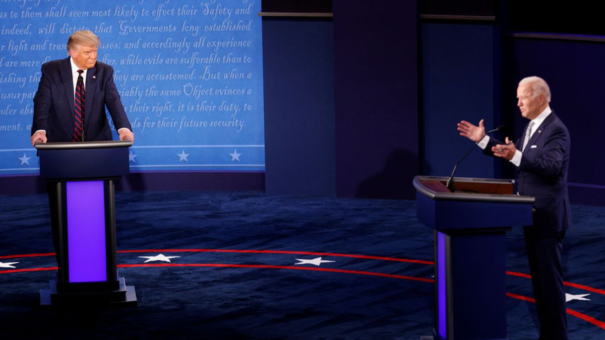 Bronco debate entre Trump y Biden que polariza aún más al país