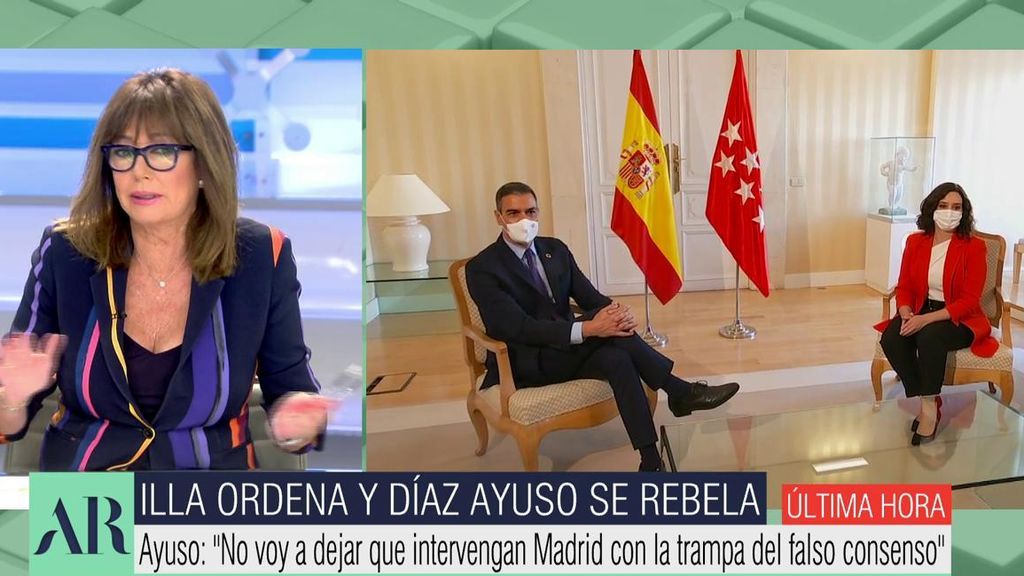 Ana Rosa critica la gestión sanitaria de Madrid