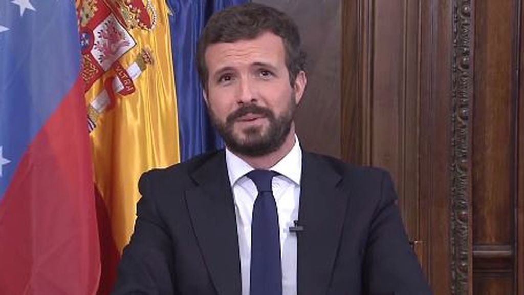 Casado y su "Aló Presidente, Guaidó", convierte una videoconferencia con Venezuela en un alegato contra Podemos Casado y su "Aló Presidente, Guaidó", convierte una videoconferencia con Venezuela en un alegato contra Podemos