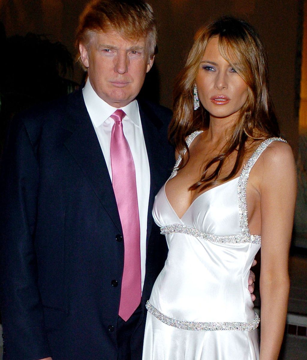 Trump y Melania, en Palm Beach (Florida), en 2005