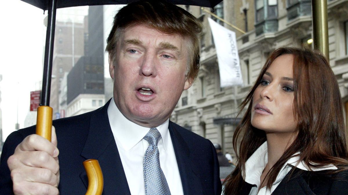 Trump y Melania, en 2003, cinco años después de conocerse Trump y Melania, en 2003, cinco años después de conocerse
