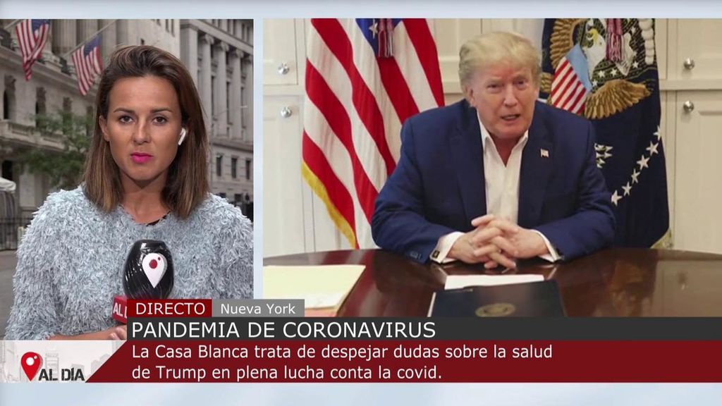 Trump podría recibir el alta el lunes tras su ingreso aunque "ha sufrido dos episodios de caída pasajera"