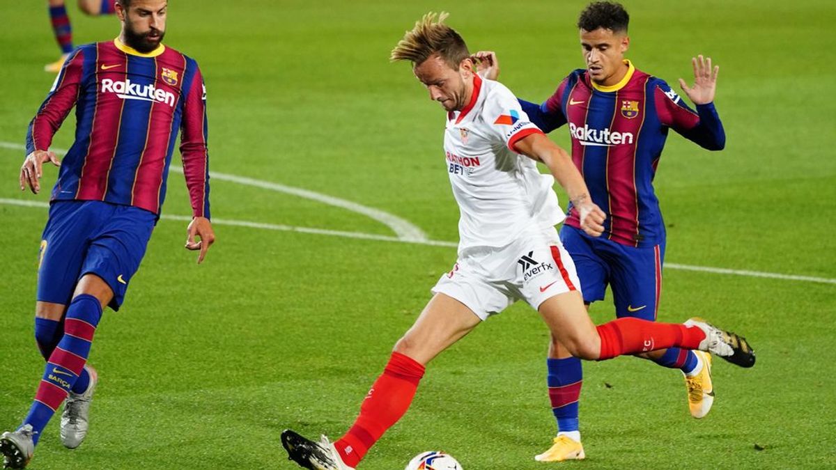 El Sevilla araña puntos en el Camp Nou: los de Lopetegui le plantaron cara al Barça y consiguen el empate