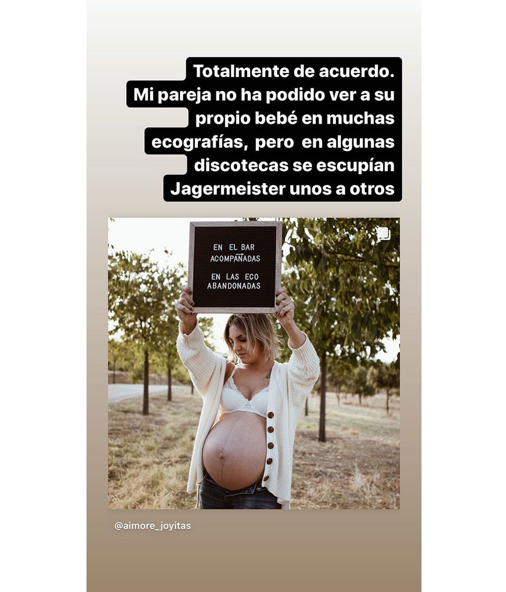 Sara Sálamo critica que su marido no pueda acudir a las ecografías de su segundo niño