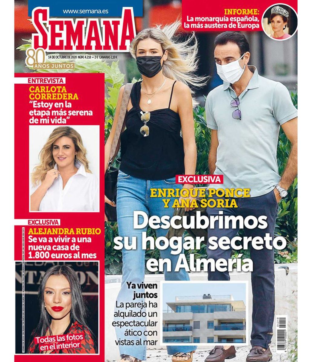 Ana Soria y Enrique Ponce se van a vivir juntos a un ático de Almeria
