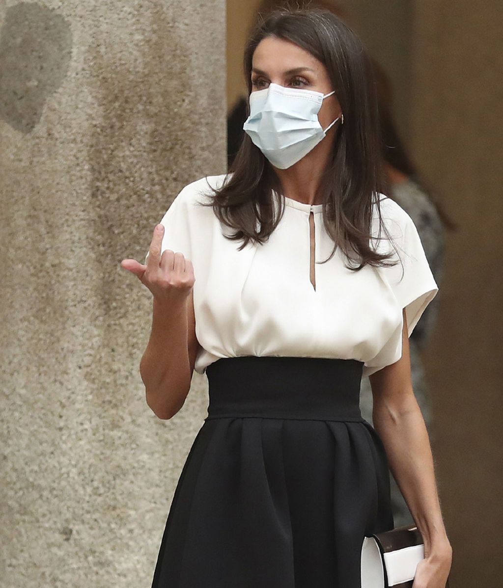 Letizia, en la reunión anual del patronato del Instituto Cervantes (6/10/2020)