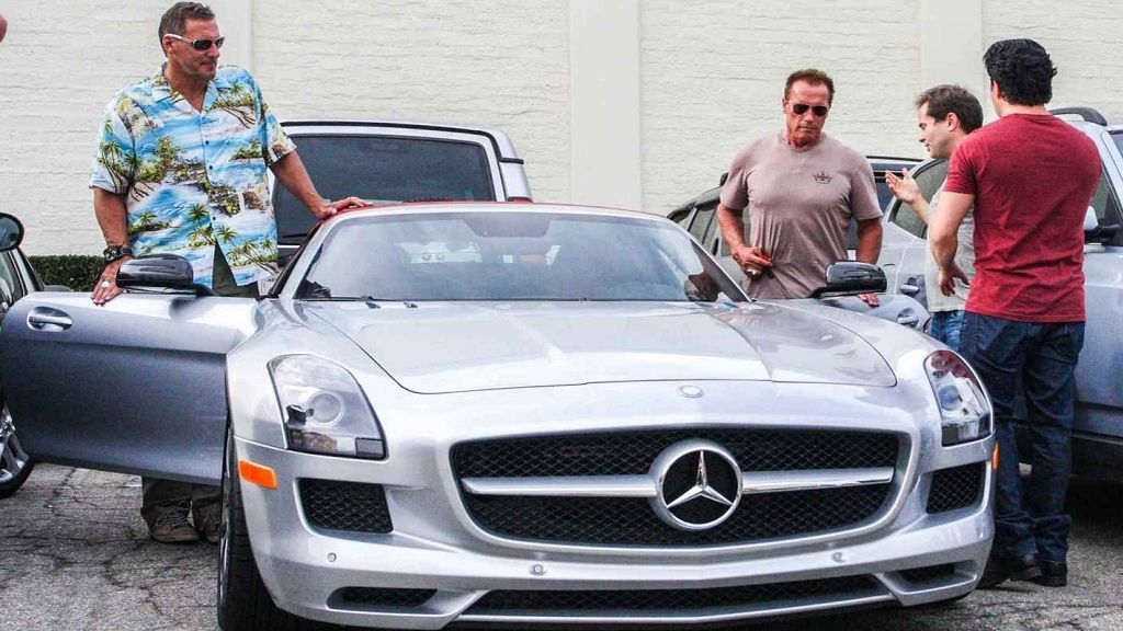 schwarzenegger sls amg