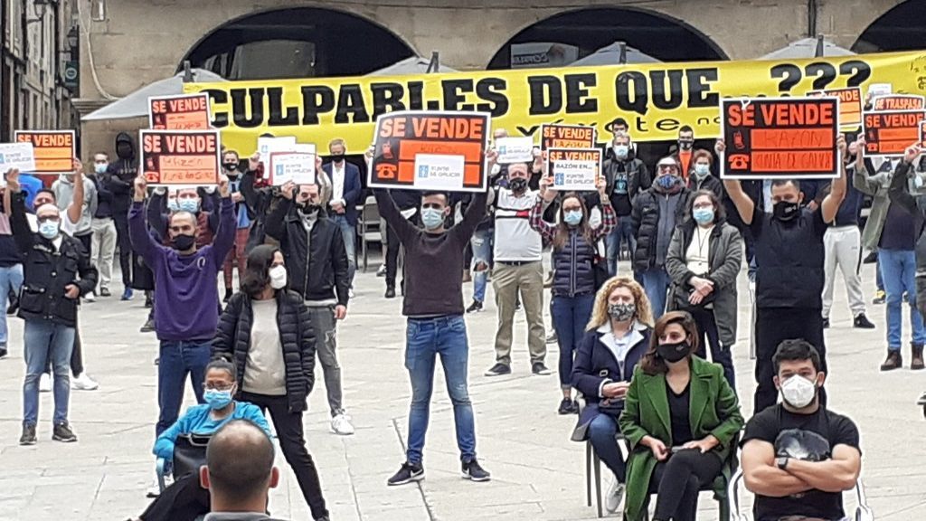 201008 protesta hosteleros ourense
