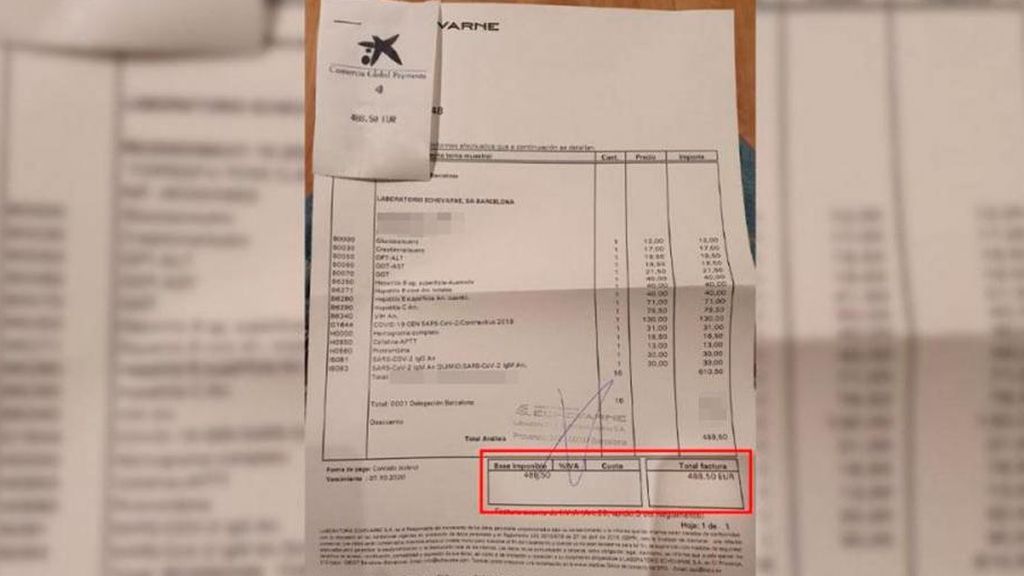 490 euros: el precio de un chequeo completo, con PCR incluida, que indigna a una paciente