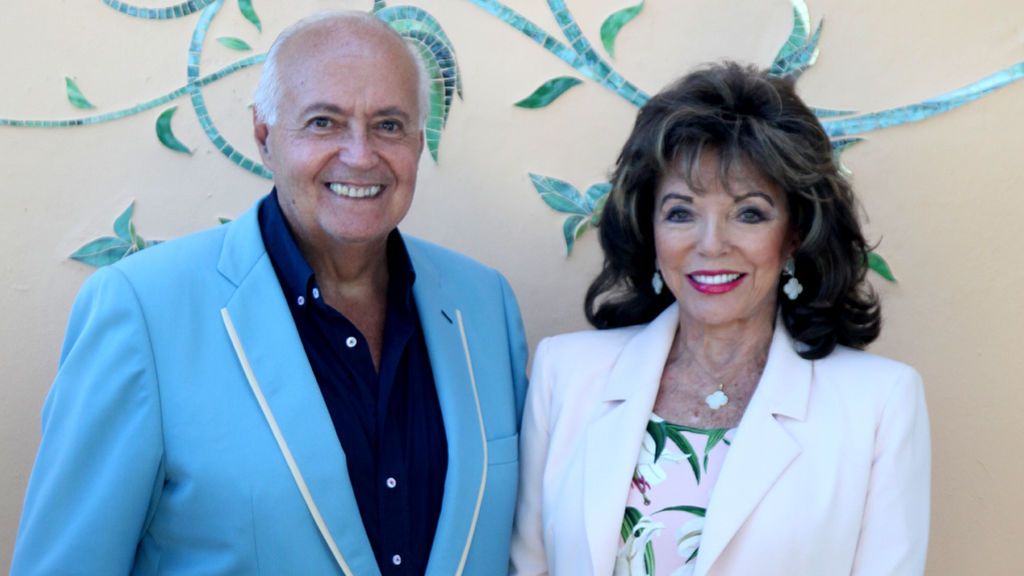José Luis Moreno con Joan Collins José Luis Moreno con Joan Collins