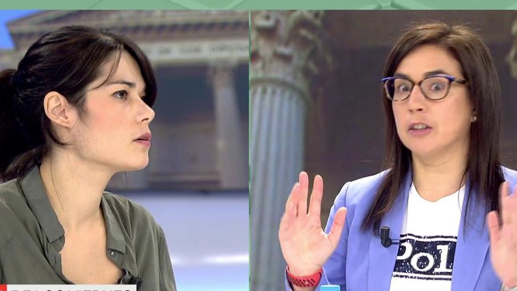 El tenso cara a cara entre Ana Vázquez e Isa Sierra por la no dimisión de Iglesias