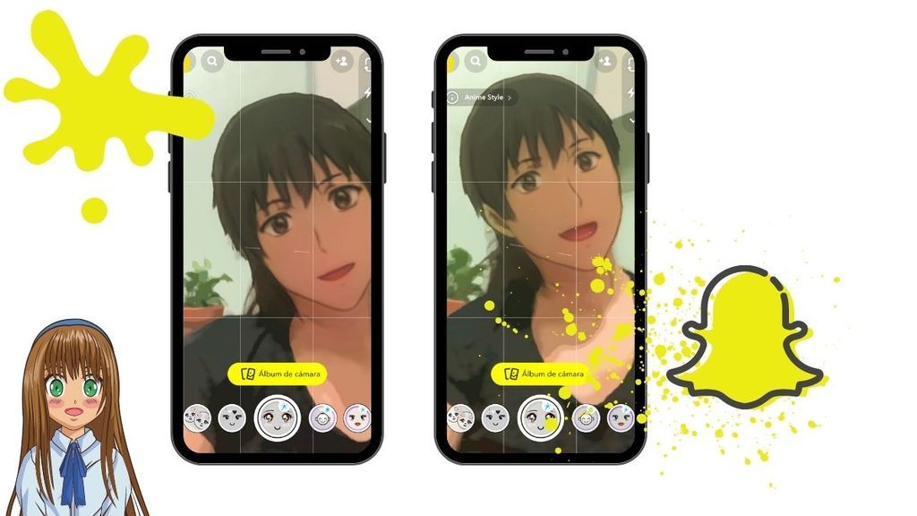 filtro anime snapchat