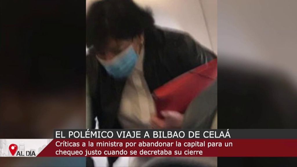 Polémico viaje de Isabel Celáa a Bilbao en pleno estado de alarma en Madrid