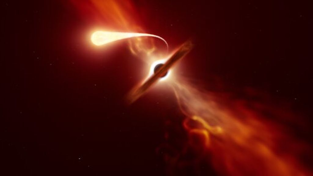 No es ciencia ficción: captan el momento en que un agujero negro devora una estrella