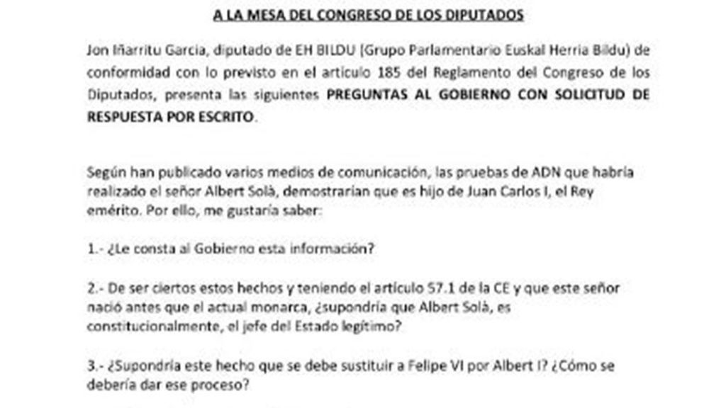 Las preguntas parlamentarias presentadas por EH-BILDU
