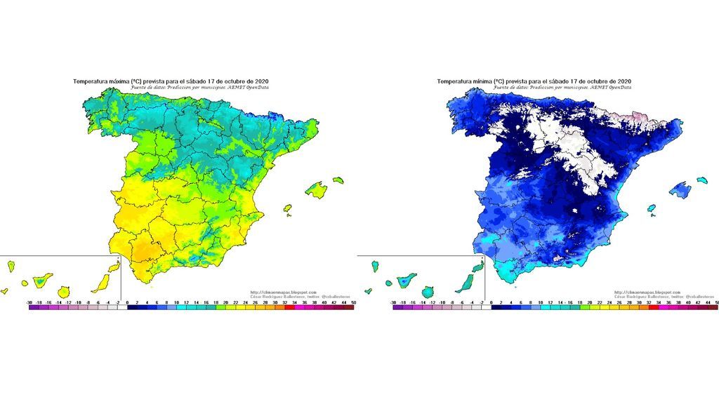 temperaturas sabado