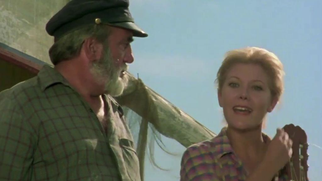 Antonio Ferrandis (Chanquete) con María Garralón (Julia) en 'Verano azul'