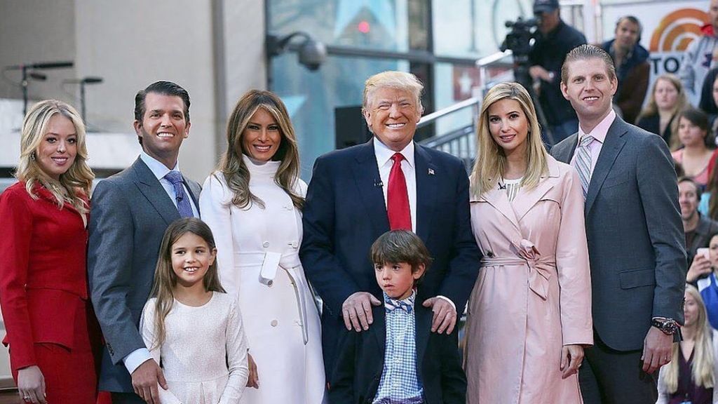 Donald Jr., Ivanka, Eric, Tiffany y Barron: quiénes son y qué hacen los hijos de Donald Trump.