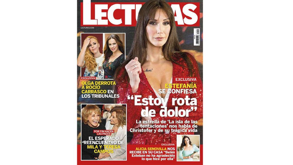 Estefanía, "rota de dolor"