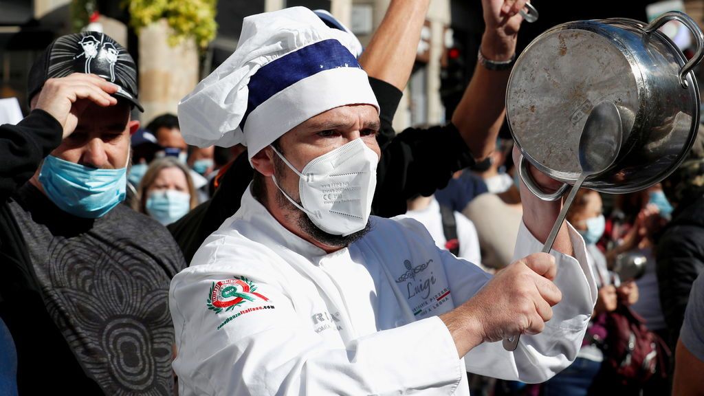 Ambiente en Cataluña ante el cierre de la hostelería